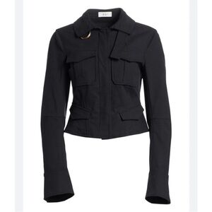 A.L.C Lorimer Cargo Jacket In Vintage Black Color Women's Size 2